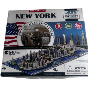 4D Puzzle New York City NYC Timeline  Cityscape History Over Time 840 Pcs NEW